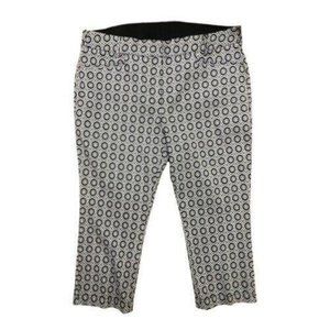 Lane Bryant print elastic waist crop pants SIZE 20